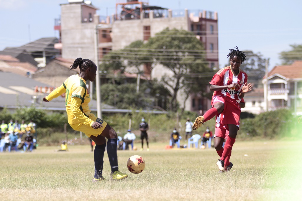 Sunderland Samba vs Mathare United Women action