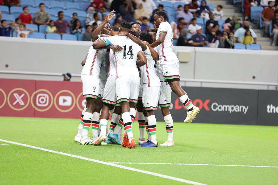 Harambee Stars Celebration against Qatar